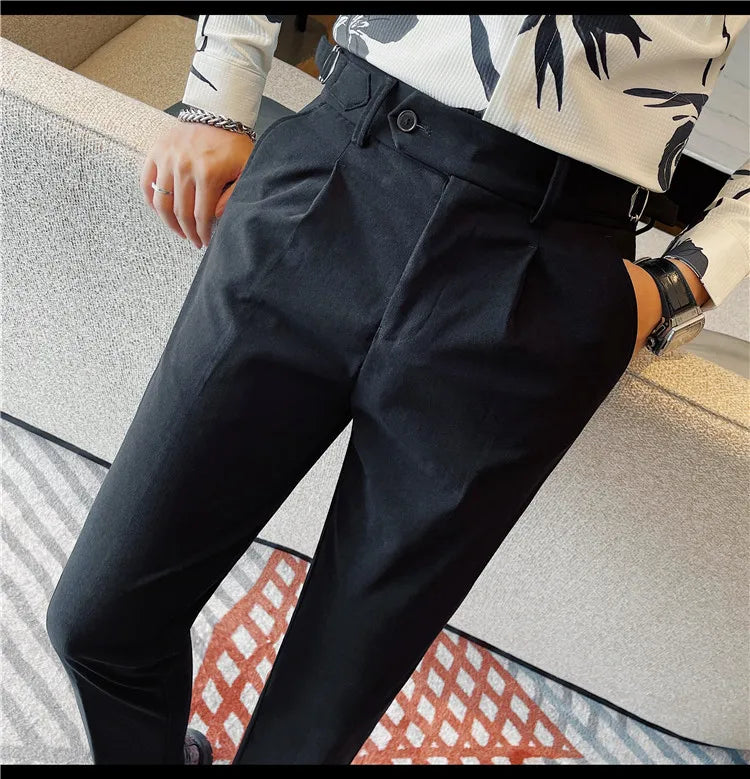 Men's Casual  Business Social Suit Pants .It can be worn for business office use.