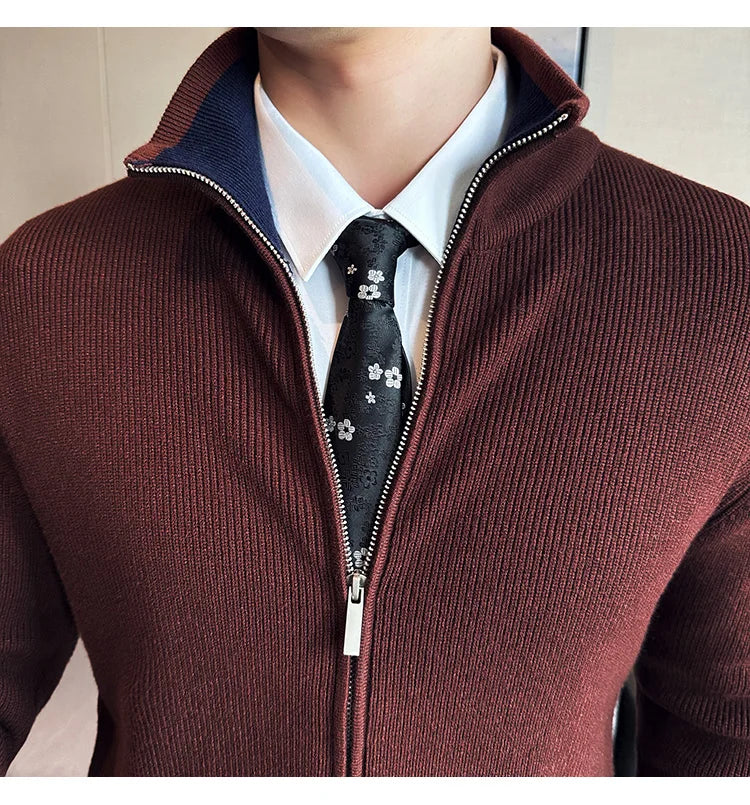Stunning British Style High Quality Knitted Cardigan for Men
