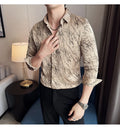 High Quality Men's Summer Long Sleeve Business  Shirt