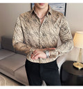 High Quality Men's Summer Long Sleeve Business  Shirt