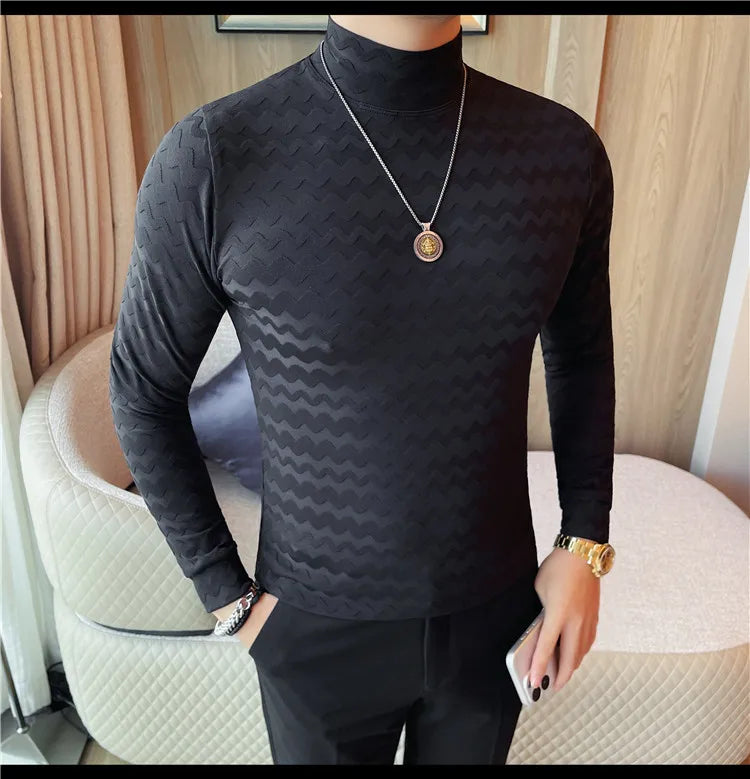 Hot Selling Slim Fit  Long Sleeved T-shirt for Men