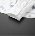 Men's Luxury  Printed  Long Sleeve Silk  Shirt