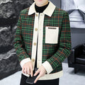 Unique Men's Autumn Plaid Jacket