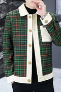 Unique Men's Autumn Plaid Jacket