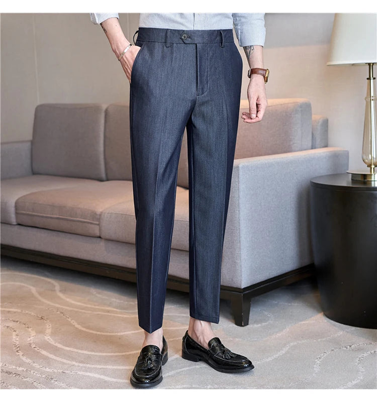 Men High-quality Slim Fit Business Office Social Pants