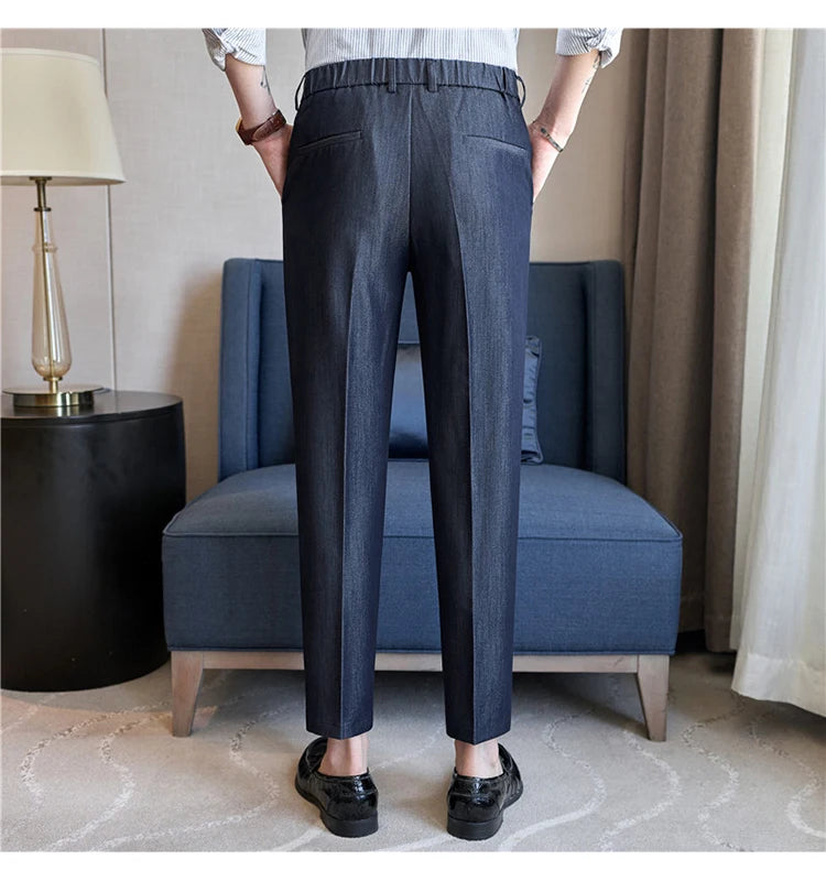 Men High-quality Slim Fit Business Office Social Pants