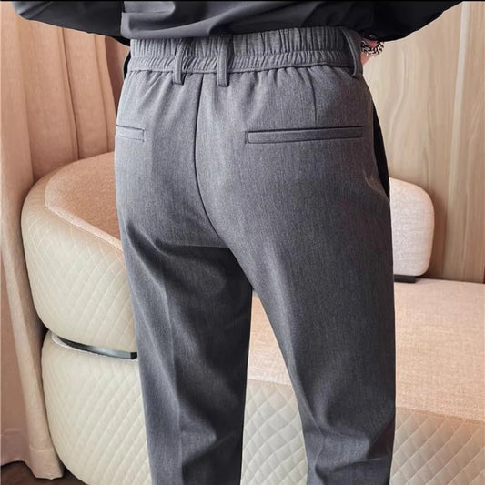 New Solid Color Slim Fit Business Casual Versatile Pants