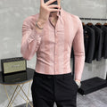 New  Spring  Striped Long Sleeved Shirt For Men