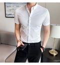 High Quality Men Business Casual Short Sleeved Shirt
