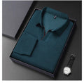 V-neck sweater men's business casual stretchable, warm autumn new pullover knitwear.
