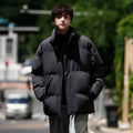 Winter 2025 New Fashion Coats. Men's unique  Basic Stand Collar Loose Down Quilted Jackets