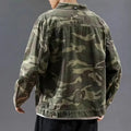 Men's Green Camouflage Denim Jackets New Casual Comfortable
