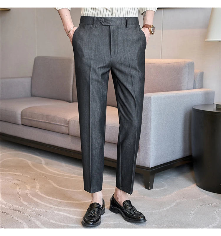 Men High-quality Slim Fit Business Office Social Pants