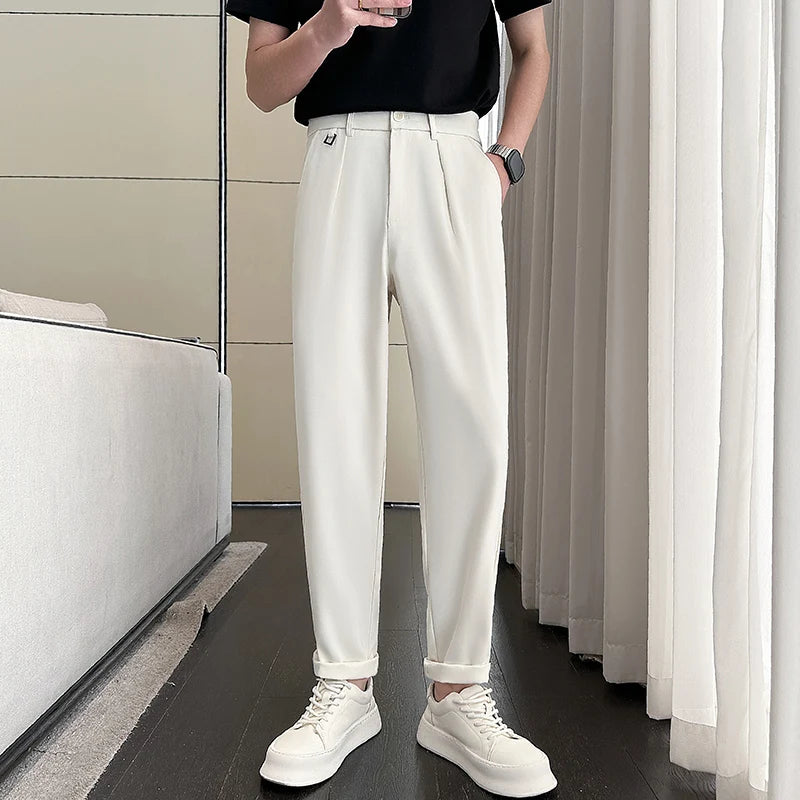 Slim Fit Casual Pants for Men  .It can be worn for work or business events.