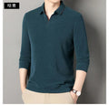 V-neck sweater men's business casual stretchable, warm autumn new pullover knitwear.