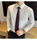 Cotton Men's Long - Sleeved Dress Shirt