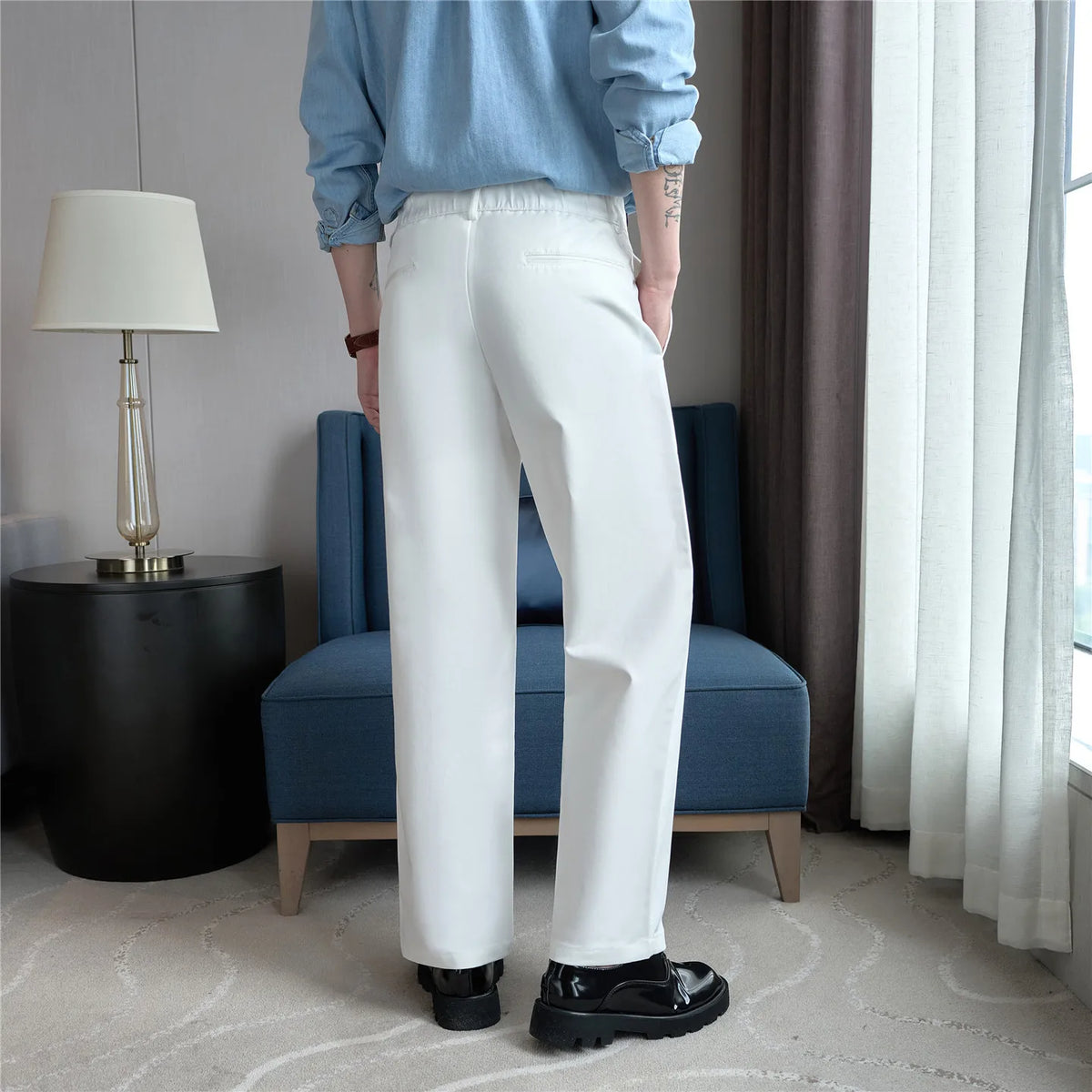 American Elastic Casual Pants for  Men .