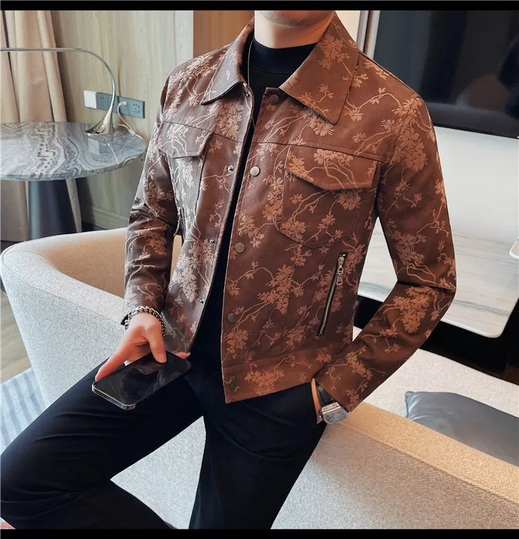 High Quality Autumn Leather Jacket for Men