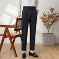 High Quality Men High Waist Suit Pants