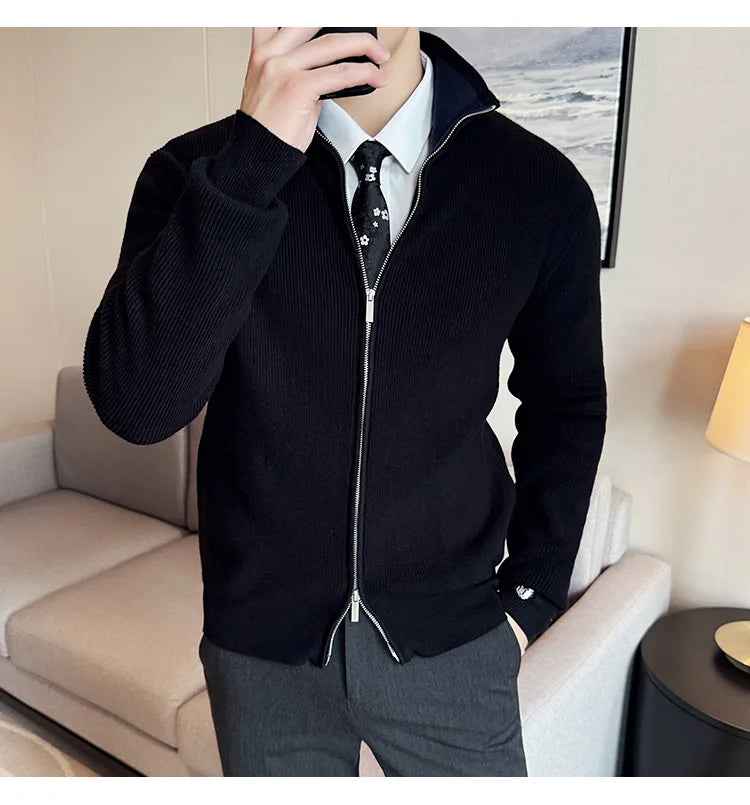 Stunning British Style High Quality Knitted Cardigan for Men