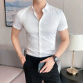 High Quality Men Business Casual Short Sleeved Shirt