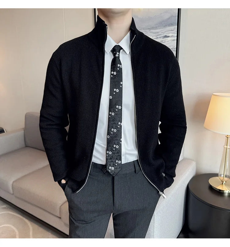 Stunning British Style High Quality Knitted Cardigan for Men
