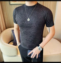 Leopard Pattern T Shirt For Men Summer Short Sleeve