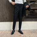 Men's Slim-Fit High Waist Pants