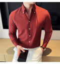 Men's Classy   Slim Fit Long Sleeve Shirt