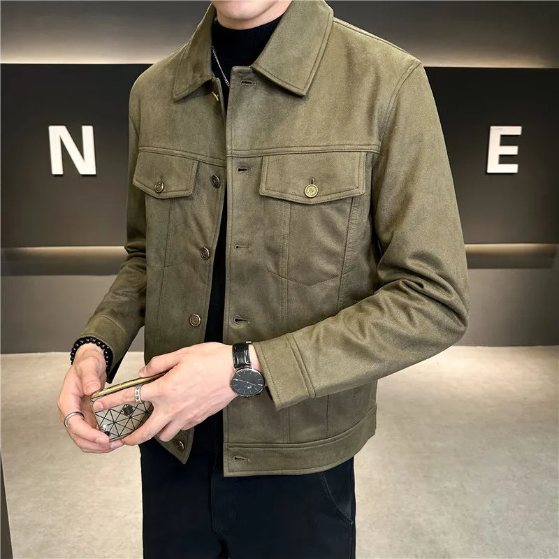 Autumn and Winter High-Grade Deerskin Velvet Padded Jacket