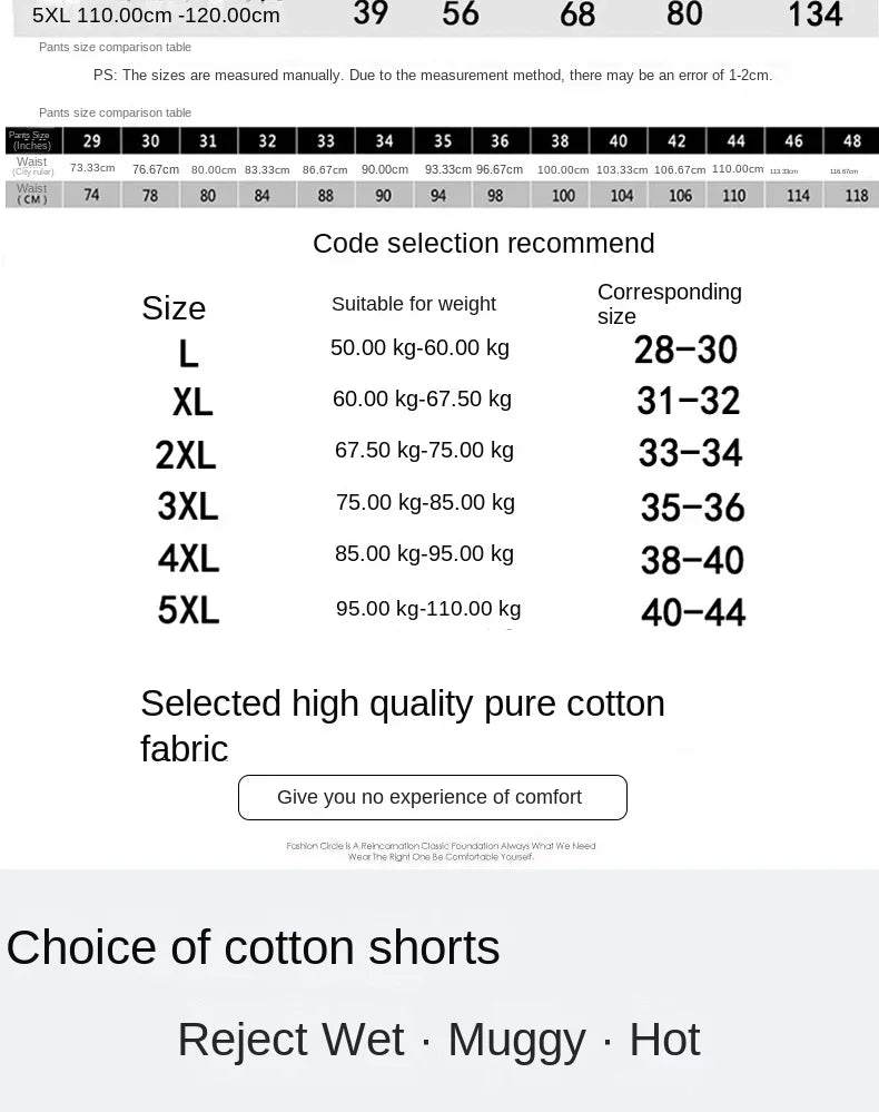 Shorts for Men's Thin Versatile Cotton Material