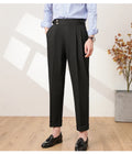 High Quality Men High Waist Suit Pants