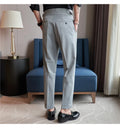 Men's Slim-Fit High Waist Pants