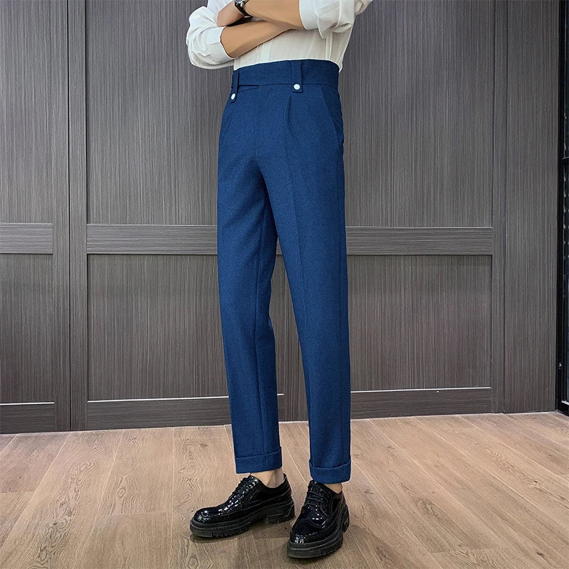 High Waist Straight Pants For Men. It is available in many colors