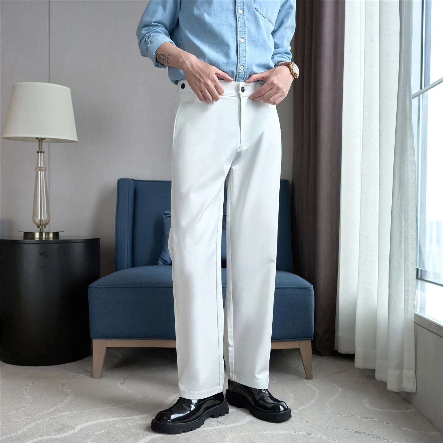 American Elastic Casual Pants for  Men .