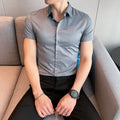 High Quality Men Business Casual Short Sleeved Shirt