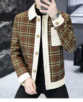 Unique Men's Autumn Plaid Jacket