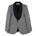 Gentleman's Plaid Patchwork Blazer for Men Long Sleeve Business Wear