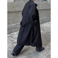 New Men's Mid-length Windbreaker Collar Lengthened Over The Knee. High-quality Men's Windproof Jacket up to 5 XL