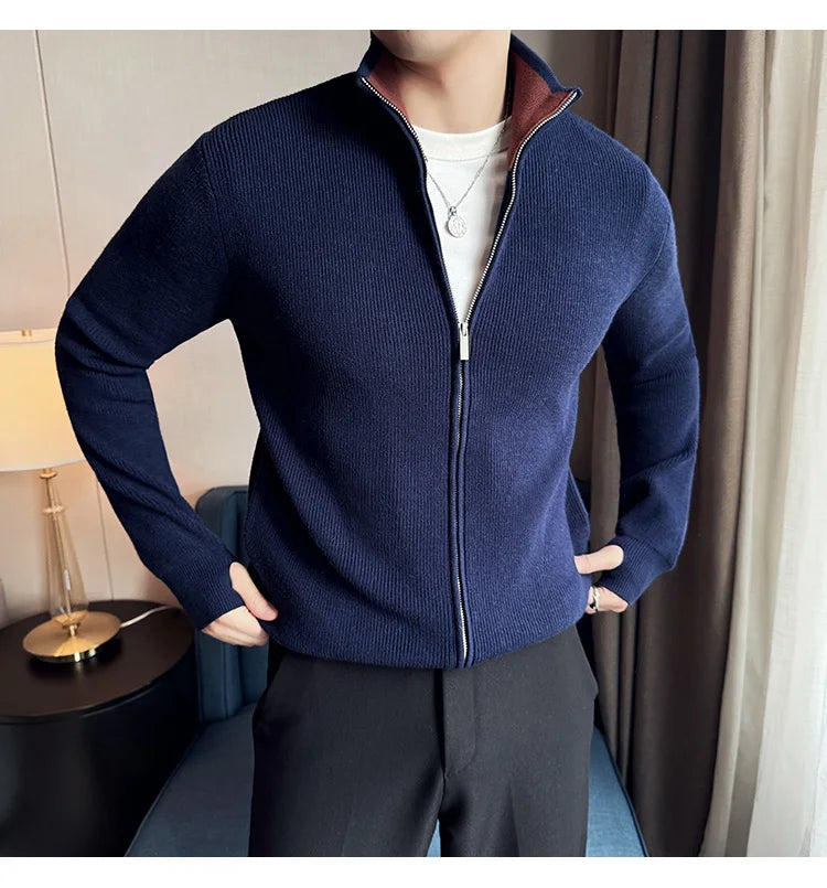 Stunning British Style High Quality Knitted Cardigan for Men