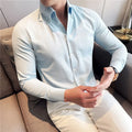 Men's Classy   Slim Fit Long Sleeve Shirt