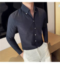 Men's Classy   Slim Fit Long Sleeve Shirt