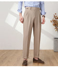 High Quality Men High Waist Suit Pants