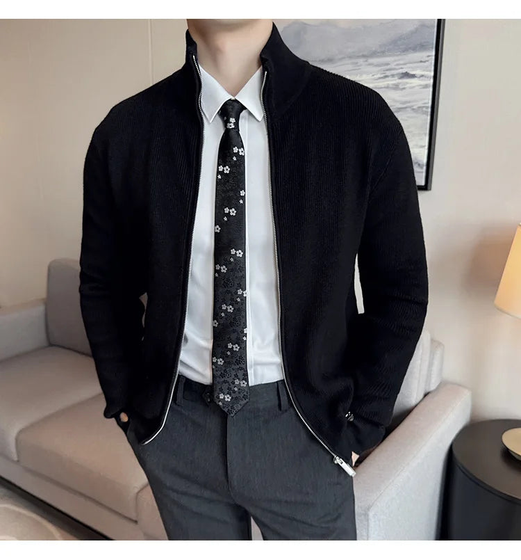 Stunning British Style High Quality Knitted Cardigan for Men