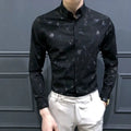 Men latest Long Sleeved  Floral Shirt