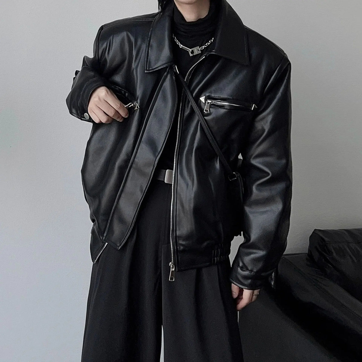 American  Leather Coat Bomber Jacket for  Men