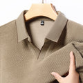 V-neck sweater men's business casual stretchable, warm autumn new pullover knitwear.