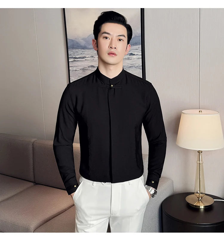 Men's Long-sleeve shirt superb looking design for  office wear