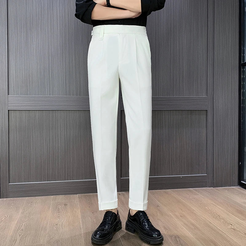 High Waist Straight Pants For Men. It is available in many colors