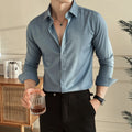 2025 Autumn New Arrival Men's Long - Sleeve Business Casual Shirt